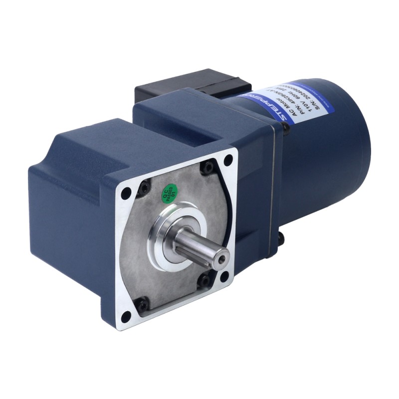 25W 220VAC 50Hz 135RPM 1.30Nm(184.10oz.in) Flange 80mm Right Angle Gearbox Keyway Shaft Single-phase AC Induction  Motor - 4IK25GN-CT/4GN10RT | StepperOnline UK