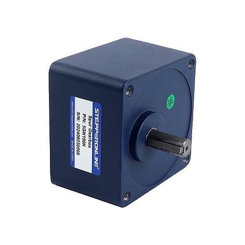 24V 60W 30RPM Geared Brushless DC Motor 10.00Nm(1416.12oz.in) 100:1 Spur Gearbox - F5B60-24GN-30S/5GN100K | StepperOnline UK