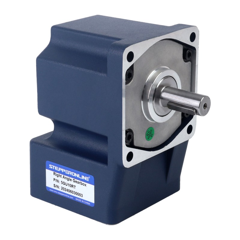 90W 220VAC/380VAC 50/60Hz 135RPM 4.60Nm(651.41oz.in) Flange 90mm Right Angle Gearbox Keyway Shaft Three-phase AC Induction  Motor - 5IK90GU-S/S3FT/5GU10RT | StepperOnline UK