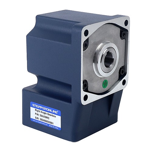 Brushed 48V 150W 14.62Nm(2070.37oz.in) 60RPM w/ 50:1 Right Angle Gearbox DC Gear Motor - F5D150-48GU-30S/5GU50RC | StepperOnline UK