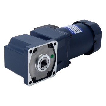120W 220/380VAC 90RPM 9.30Nm(1316.99oz.in) Flange 90mm Right Angle Gearbox Hollow Shaft Three-phase AC Induction Motor