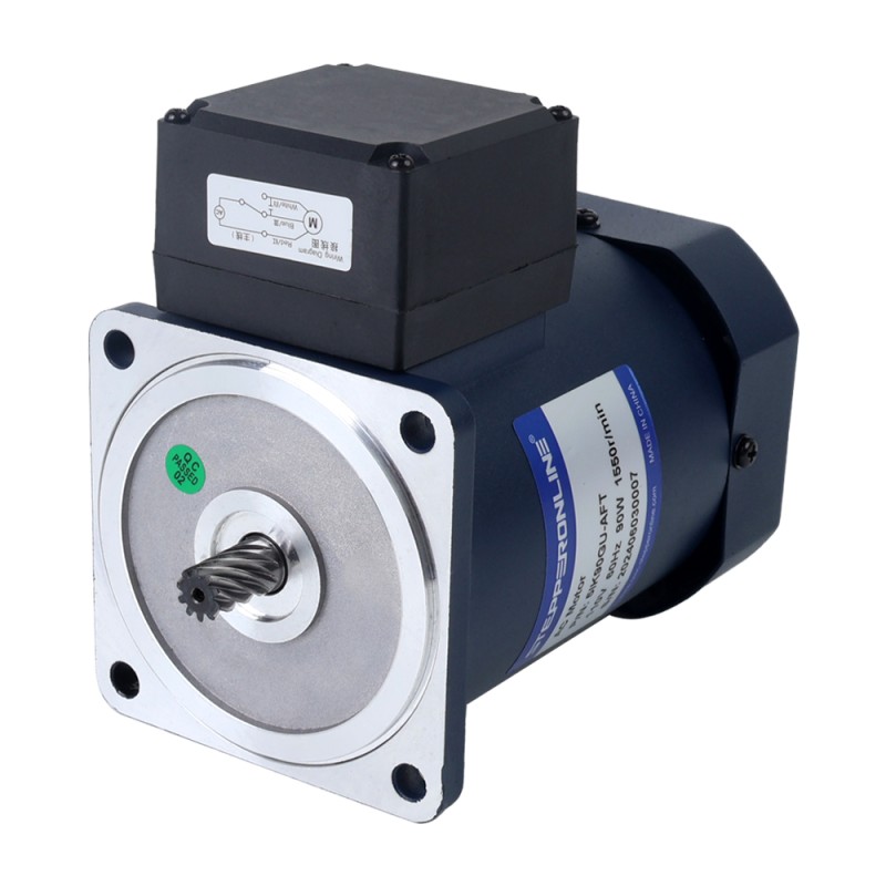90W 110VAC 60Hz 45RPM 14.00Nm(1982.56oz.in) Flange 90mm Right Angle Gearbox Hollow Shaft Single-phase AC Induction  Motor - 5IK90GU-AFT/5GU30RC | StepperOnline UK