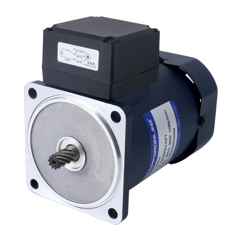 90W 220VAC 50Hz 27RPM 21.00Nm(2973.84oz.in) Flange 90mm Right Angle Gearbox Keyway Shaft Single-phase AC Induction  Motor - 5IK90GU-CFT/5GU50RT | StepperOnline UK