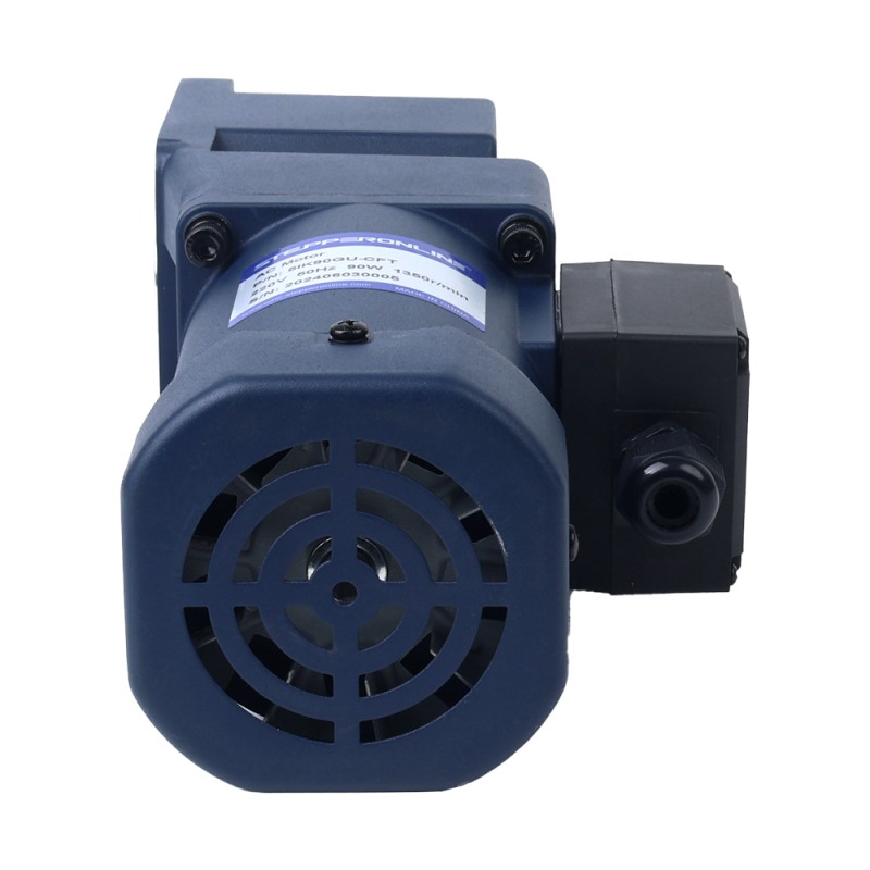 90W 110VAC 60Hz 45RPM 14.00Nm(1982.56oz.in) Flange 90mm Right Angle Gearbox Hollow Shaft Single-phase AC Induction  Motor - 5IK90GU-AFT/5GU30RC | StepperOnline UK