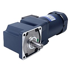 90W 110VAC 60Hz 135RPM 4.60Nm(651.41oz.in) Flange 90mm Right Angle Gearbox Keyway Shaft Single-phase AC Induction Motor