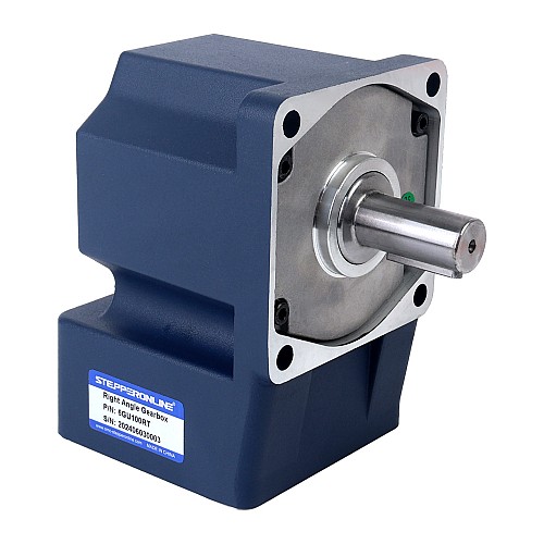 Brushed 24V 250W 40.00Nm(5664.48oz.in) 18RPM w/ 100:1 Right Angle Gearbox DC Gear Motor - F6D250-24GU-18S/6GU100RT | StepperOnline UK