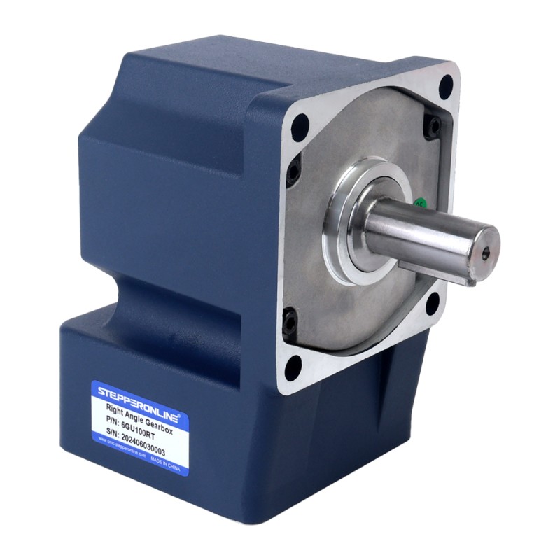 200W 220VAC 50Hz 13.5RPM 60.00Nm(8496.70oz.in) Flange 104mm Right Angle Gearbox Keyway Shaft Single-phase AC Induction  Motor - 6IK200GU-CFT/6GU100RT | StepperOnline UK