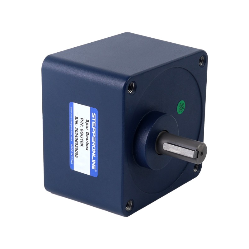 24V 200W 300RPM Geared Brushless DC Motor 5.18Nm(733.55oz.in) 10:1 Spur Gearbox - F6B200-24GU-30S/6GU10K | StepperOnline UK