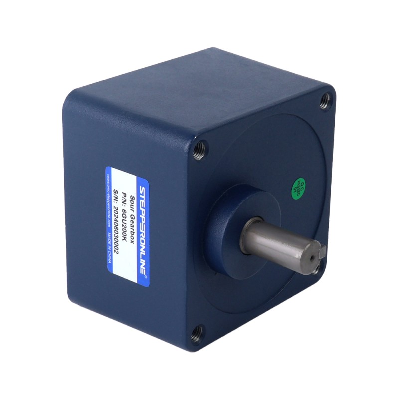 24V 250W 15RPM Geared Brushless DC Motor 40.00Nm(5664.48oz.in) 200:1 Spur Gearbox - F6B250-24GU-30S/6GU200K | StepperOnline UK