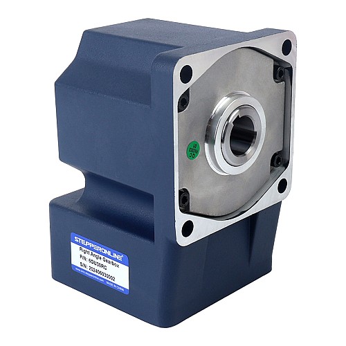 Brushed 48V 250W 17.43Nm(2468.30oz.in) 100RPM w/ 30:1 Right Angle Gearbox DC Gear Motor - F6D250-48GU-30S/6GU30RC | StepperOnline UK