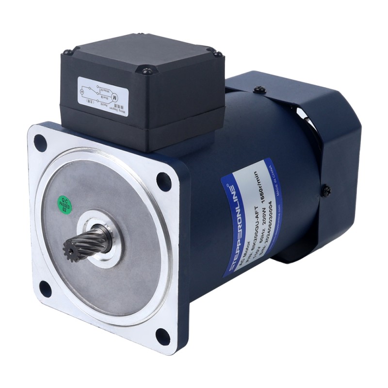 200W 110VAC 60Hz 67.5RPM 21.00Nm(2973.84oz.in) Flange 104mm Right Angle Gearbox Hollow Shaft Single-phase AC Induction  Motor - 6IK200GU-AFT/6GU20RC | StepperOnline UK
