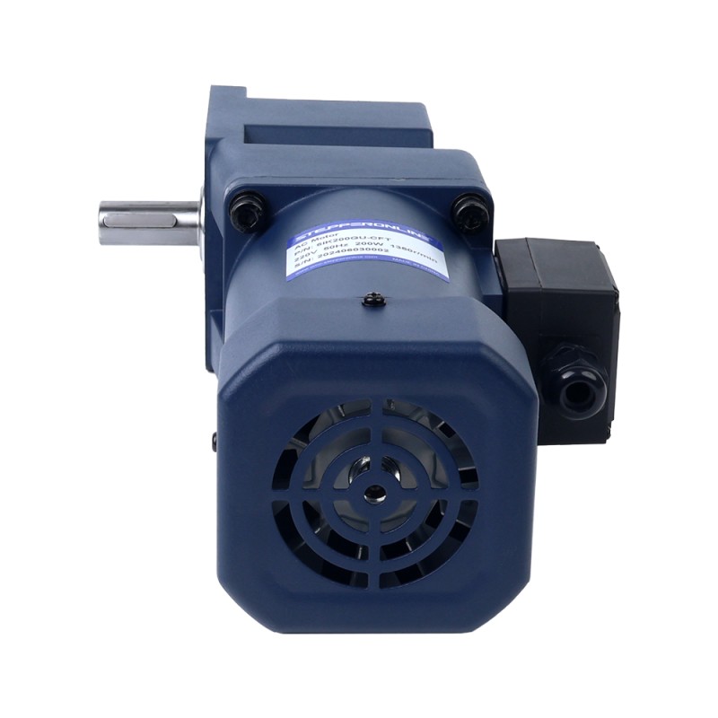 200W 220VAC/380VAC 50/60Hz 90RPM 15.00Nm(2124.17oz.in) Flange 104mm Right Angle Gearbox Keyway Shaft Three-phase AC Induction  Motor - 6IK200GU-S/S3FT/6GU15RT | StepperOnline UK