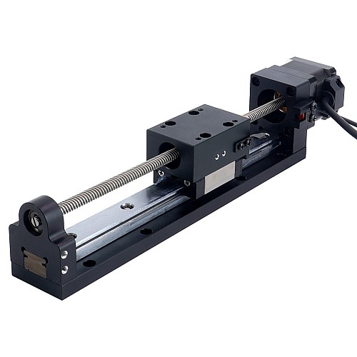 Nema 14 Stepper Lead Screw Linear Actuator 1.5A Stroke 120mm 0.14Nm(19.83oz.in) Lead 6.35mm(0.25) with Sensor - LMD14S13RF15-120 | StepperOnline UK
