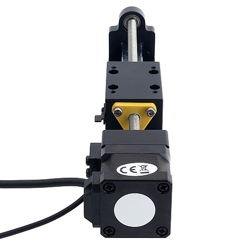 Nema 14 Stepper Lead Screw Linear Actuator 1.5A Stroke 120mm 0.14Nm(19.83oz.in) Lead 6.35mm(0.25) with Sensor - LMD14S13RF15-120 | StepperOnline UK