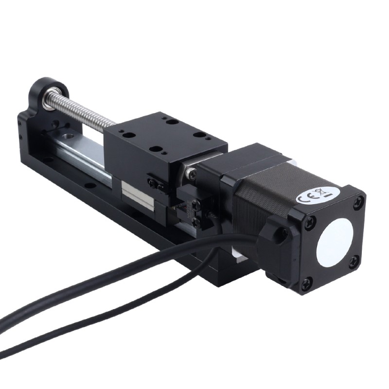Nema 14 Stepper Ball Screw Linear Actuator 1.5A Stroke 80mm 0.20Nm(28.32oz.in) Lead 1mm(0.03937) with Sensor - LMD14S18BSB15-080 | StepperOnline UK