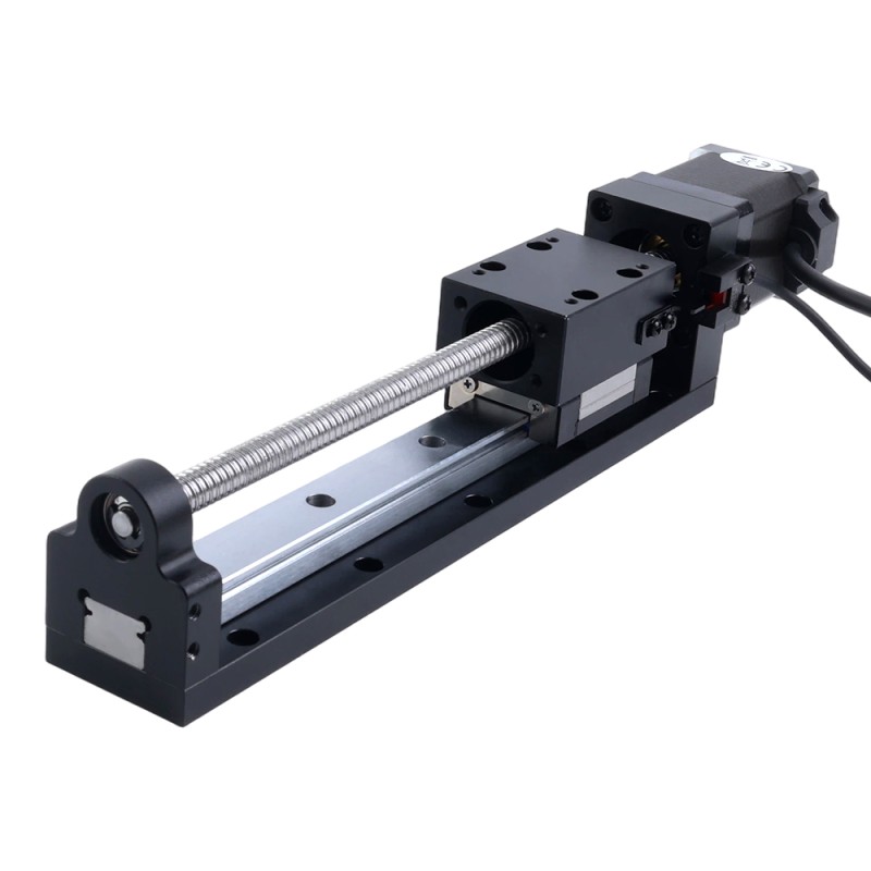 Nema 14 Stepper Ball Screw Linear Actuator 1.5A Stroke 200mm 0.20Nm(28.32oz.in) Lead 5mm(0.19685) with Sensor - LMD14S18BVB15-200 | StepperOnline UK