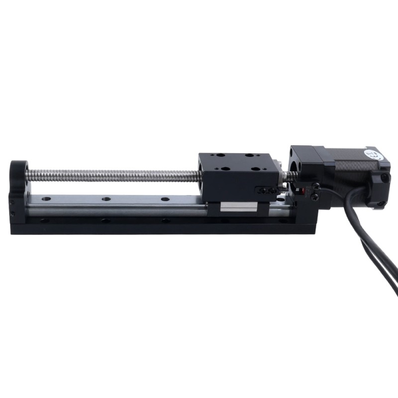Nema 14 Stepper Ball Screw Linear Actuator 1.5A Stroke 200mm 0.20Nm(28.32oz.in) Lead 5mm(0.19685) with Sensor - LMD14S18BVB15-200 | StepperOnline UK