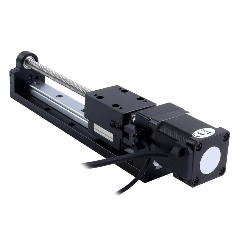 Nema 14 Stepper Ball Screw Linear Actuator 1.5A Stroke 200mm 0.20Nm(28.32oz.in) Lead 5mm(0.19685) with Sensor - LMD14S18BVB15-200 | StepperOnline UK