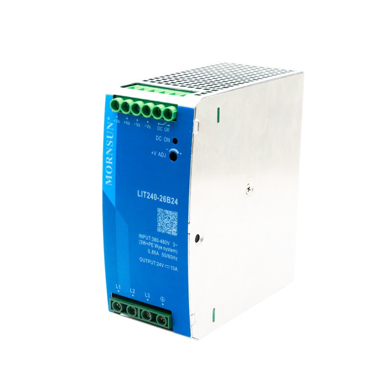 240W 48V 5.0A 320-600VAC/450-850VDC DIN Rail Switching Power Supply - LIT240-26B48 | StepperOnline UK