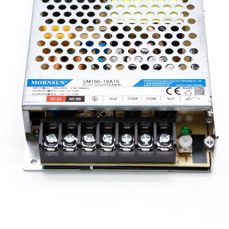 150W 15V -15V/5.0A 5.0A 165-264VAC/180-370VDC Switching Power Supply - LM150-12A15 | StepperOnline UK