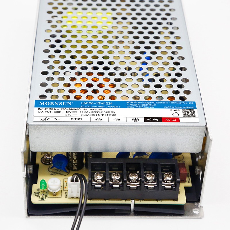 150W 12V 12.5A 180-264VAC/240-370VDC Switching Power Supply - LM150-12M1224-Q | StepperOnline UK