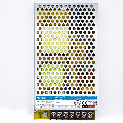 200W 24V 8.8A 176-264VAC/240-370VDC Switching Power Supply - LM200-12B24 | StepperOnline UK