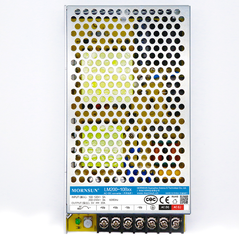 200W 24V 8.8A 176-264VAC/240-370VDC Switching Power Supply - LM200-12B24 | StepperOnline UK
