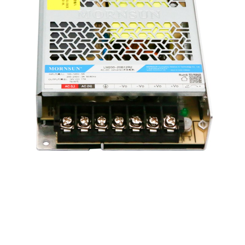 200W 24V 8.8A 90-132VAC/180-264VAC Switching Power Supply - LM200-20B24R2 | StepperOnline UK