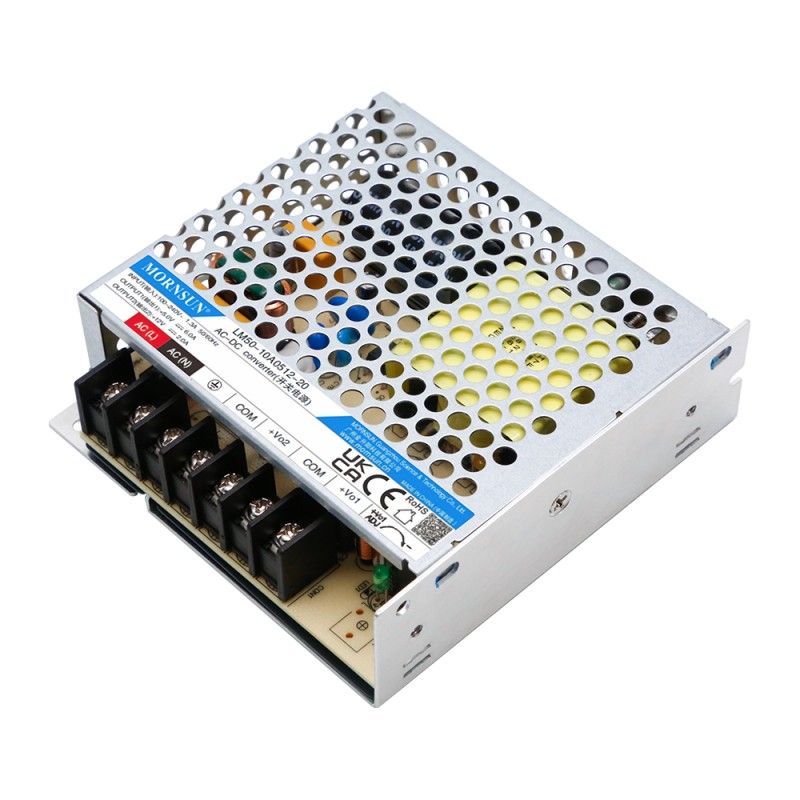 50W 5V/4A 24V/1.4A 85-264VAC/120-370VDC Switching Power Supply - LM50-10A0524-14 | StepperOnline UK