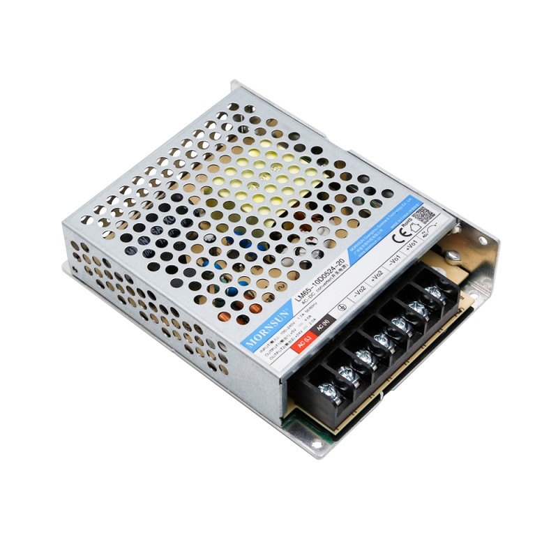 65W 5.1V/4A 24V/2A 90-264VAC/120-370VDC Switching Power Supply - LM65-10D0524-20-QL | StepperOnline UK