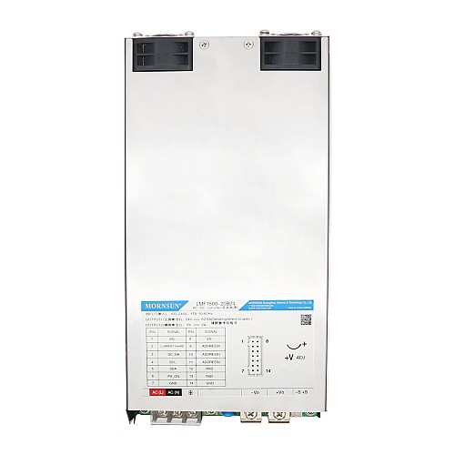 1500W 12V 125.0A 85-264VAC/120-370VDC Switching Power Supply with PFC Function - LMF1500-20B12 | StepperOnline UK