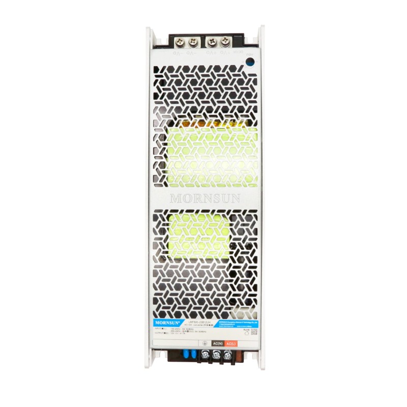 500W 48V 10.45A 85-305VAC/120-430VDC Switching Power Supply with PFC Function - LMF500-23B48UH | StepperOnline UK