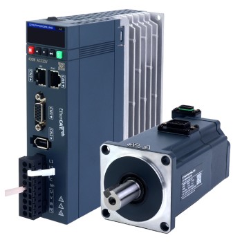 A6 Series 400W EtherCAT AC Servo Motor Kit 3000rpm 1.27Nm w/ Brake 17-Bit Absolute Encoder IP67
