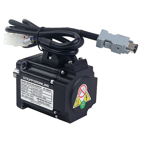 DSY Series 200W CANopen DC Servo Motor 24-70VDC 0.637Nm w/ Brake 3000rpm 17-Bit Incremental Encoder IP65 - DSY-C200L2B2-M17S | StepperOnline UK