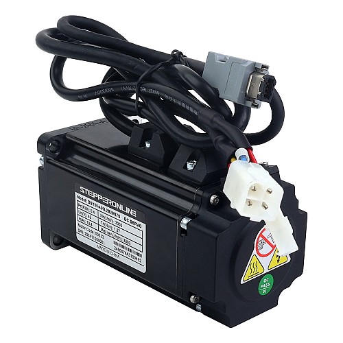 DSY Series 400W CANopen DC Servo Motor 24-70VDC 1.27Nm w/ Brake 3000rpm 17-Bit Incremental Encoder IP65 - DSY-C400L2B2-M17S | StepperOnline UK