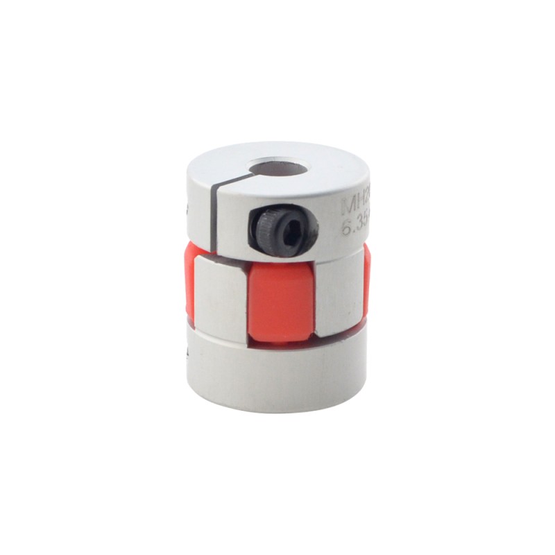 6.35mm - 6.35mm Flexible Jaw Coupling 20x25mm CNC Stepper Motor Shaft Coupler - MH2025-6.35-6.35 | StepperOnline UK