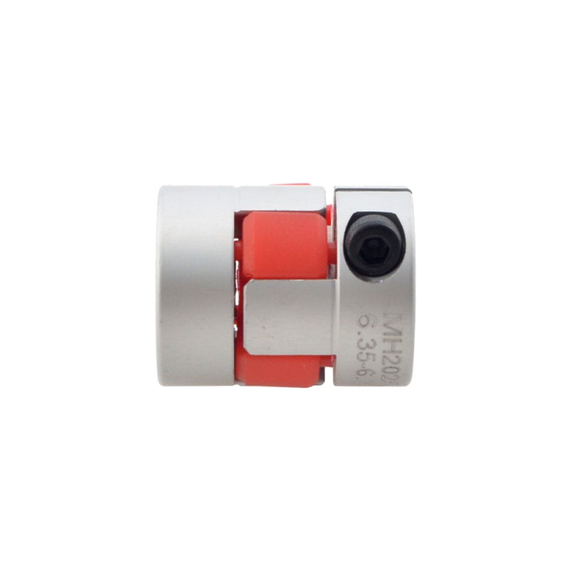 6.35mm - 6.35mm Flexible Jaw Coupling 20x25mm CNC Stepper Motor Shaft Coupler - MH2025-6.35-6.35 | StepperOnline UK