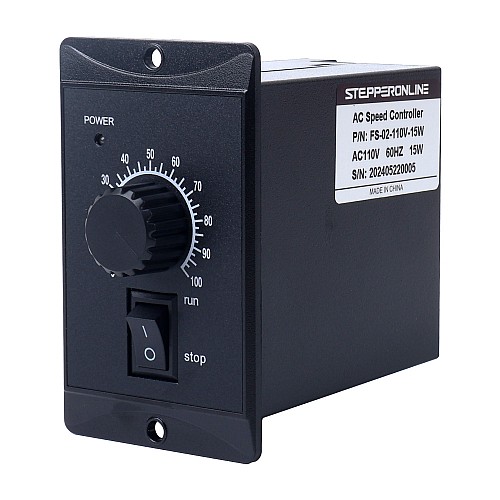 15W Single Phase 110VAC Motor Speed Controller for Variable Speed Motor - FS-02-110V-15W | StepperOnline UK