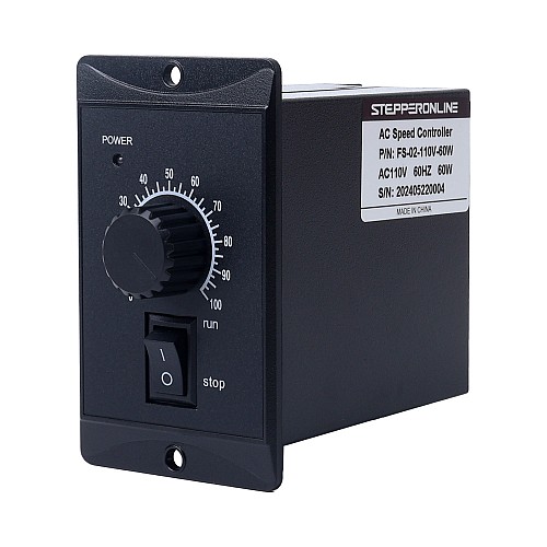60W Single Phase 110VAC Motor Speed Controller for Variable Speed Motor - FS-02-110V-60W | StepperOnline UK