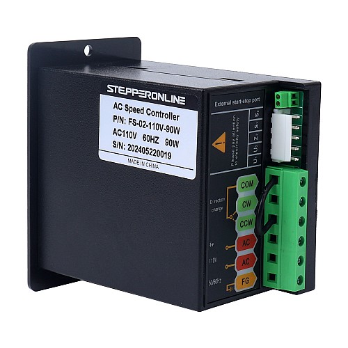 90W Single Phase 110VAC Motor Speed Controller for Variable Speed Motor - FS-02-110V-90W | StepperOnline UK