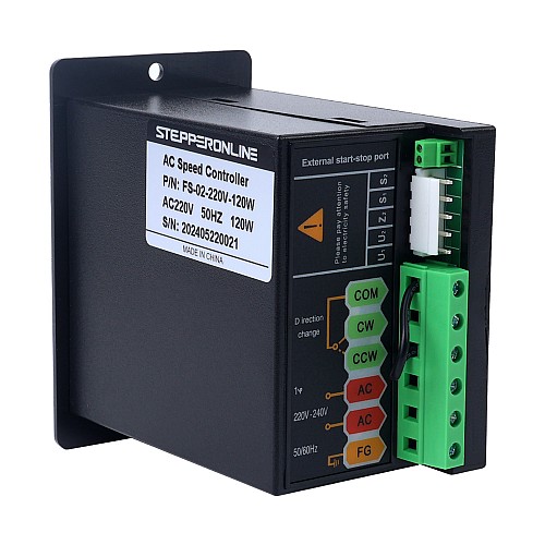 120W Single Phase 220VAC Motor Speed Controller for Variable Speed Motor - FS-02-220V-120W | StepperOnline UK