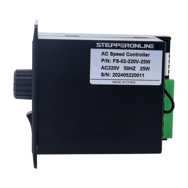 25W Single Phase 220VAC Motor Speed Controller for Variable Speed Motor - FS-02-220V-25W | StepperOnline UK
