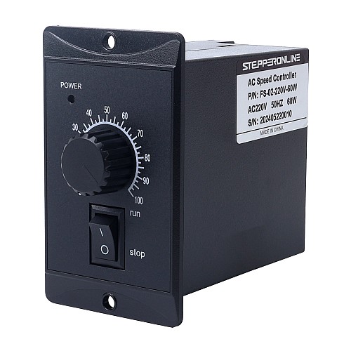 60W Single Phase 220VAC Motor Speed Controller for Variable Speed Motor - FS-02-220V-60W | StepperOnline UK