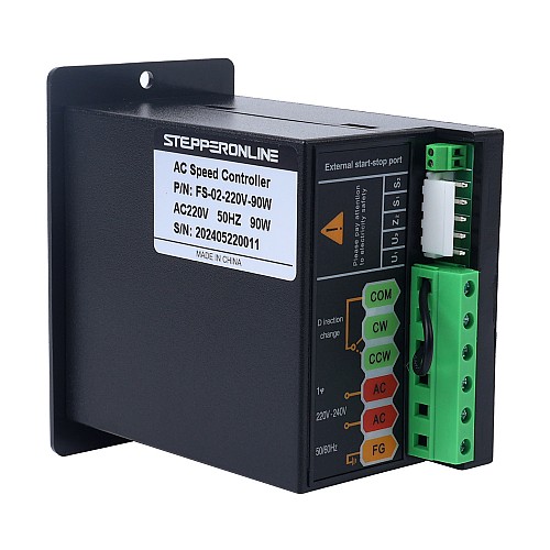 90W Single Phase 220VAC Motor Speed Controller for Variable Speed Motor - FS-02-220V-90W | StepperOnline UK