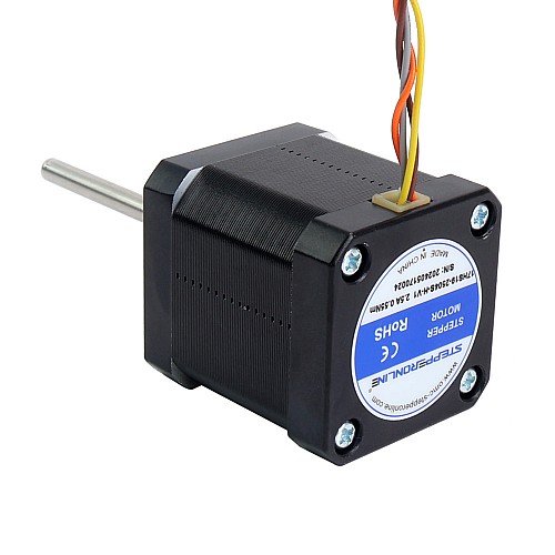 4pcs Nema 17 High Temp Stepper Motor 55Ncm(77.93oz.in) 55mm Round Shaft Insulation Class H 180C - 4-17HS19-2504S-H-V1 | StepperOnline UK