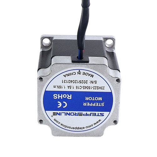 Nema 23 Stepper Motor Bipolar 1.8deg 1.16Nm(164.3oz.in) 1.5A 57x57x56mm with 762mm Cable & Molex Connector - 23HS22-1504S-C15 | StepperOnline UK