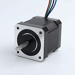 Used - China Stock - Dual Shaft Nema 17 Bipolar 0.9deg 44Ncm(62.3oz.in) 1.68A 42x42x48mm 4 Wires w/ 0.085m Cable