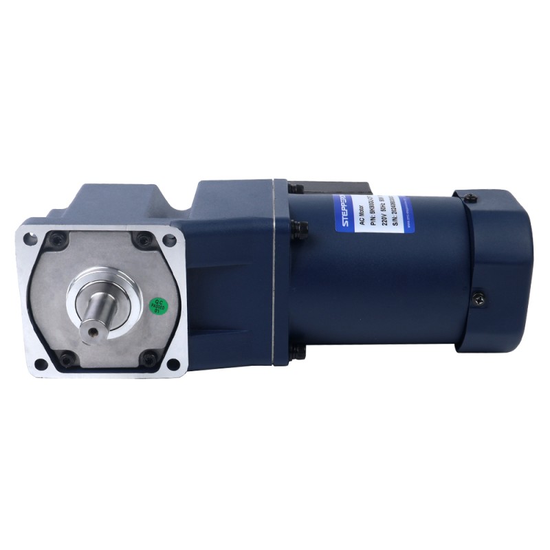 90W 220VAC 50Hz 27RPM 21.00Nm(2973.84oz.in) Flange 90mm Right Angle Gearbox Keyway Shaft Single-phase AC Induction  Motor - 5IK90GU-CFT/5GU50RT | StepperOnline UK