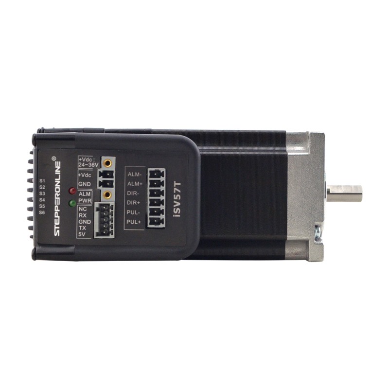 NEMA 23 Integrated Easy Servo Motor 130W 3000rpm 0.45Nm(63.73oz.in) 20-50VDC Servo Motor - Short Shaft - iSV57T-130S | StepperOnline UK