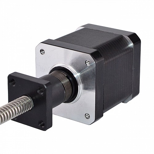 Anti-backlash Screw Nut Nema 17 External 48mm Stack 1.68A Lead 2mm(0.07874") Length 330mm - 17E19S1684AB4-330RA | StepperOnline UK